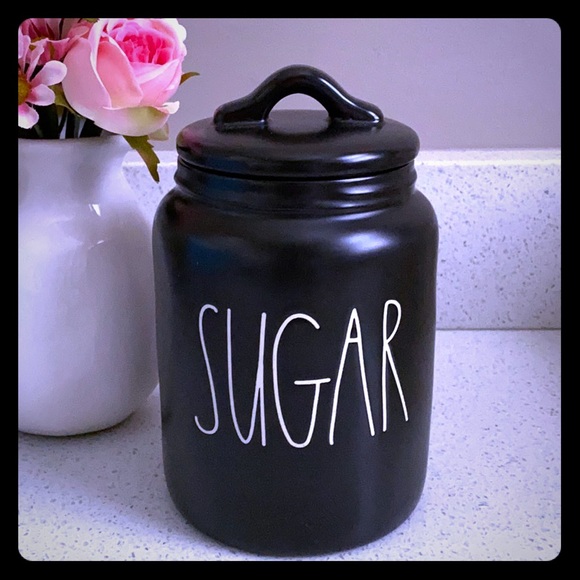 Rae Dunn Other - 🍩 RAE DUNN BLACK SUGAR CANISTER MODERN FARMHOUSE